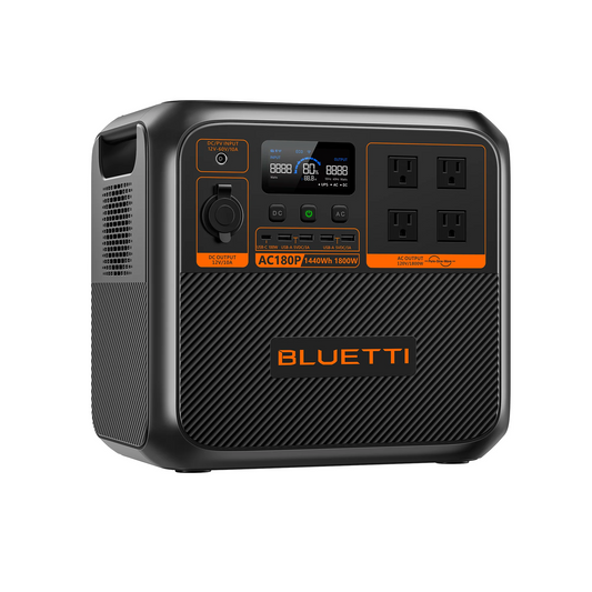BLUETTI AC180P Portable Power Station 1440Wh LiFePO4 Backup Power