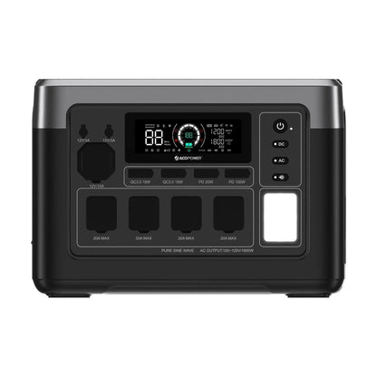 ACOPOWER P1000 PLUS Portable Power Station 1800W/1024Wh