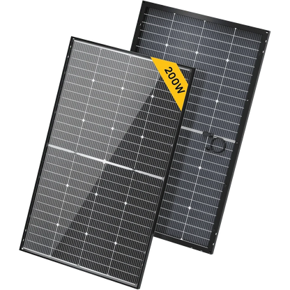 BougeRV 16BB N-Type 200 Watt Bifacial Solar Panel