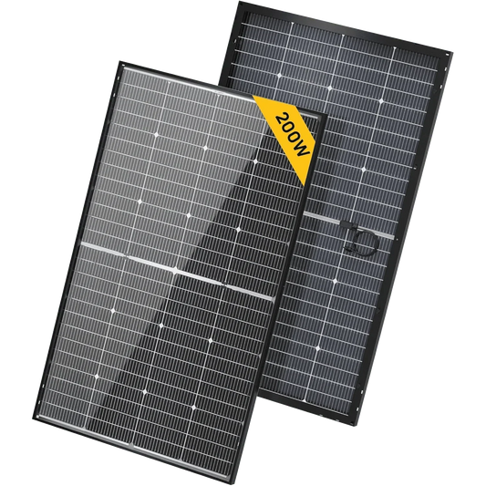 BougeRV 16BB N-Type 200 Watt Bifacial Solar Panel