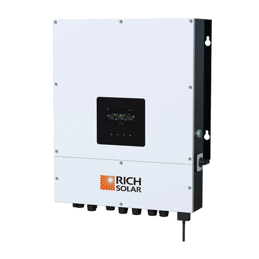 Rich Solar NOVA 8K Watt (8kW) 48V Split Phase Hybrid Inverter Premium  Hybrid Inverter for Cabins, ADUs, Tiny Homes, Residential, Agriculture, Off-Grid, On-Grid