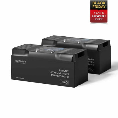Renogy Pro - 12V 100Ah/200Ah Smart LiFePO4 Battery w/ Bluetooth & Self-Heating