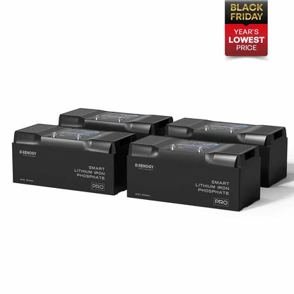 Renogy Pro - 12V 100Ah/200Ah Smart LiFePO4 Battery w/ Bluetooth & Self-Heating