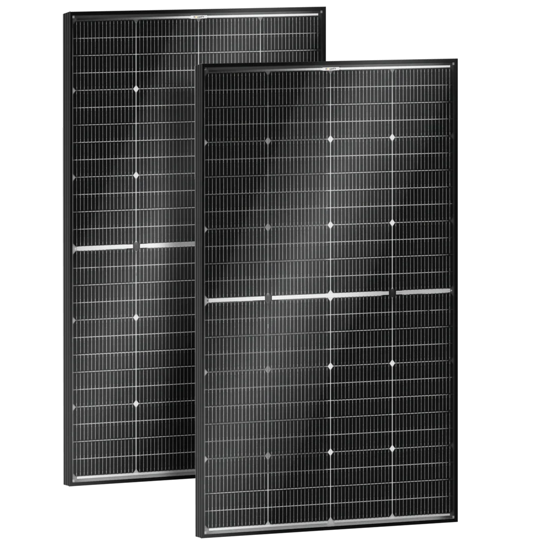 BougeRV 16BB N-Type 12V/24V 100 Watt Bifacial Solar Panel