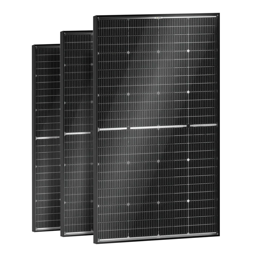 BougeRV 16BB N-Type 12V/24V 100 Watt Bifacial Solar Panel