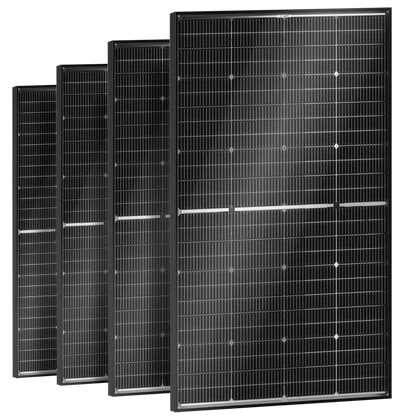 BougeRV N-Type 12V/24V 200 Watt Bifacial 16BB Solar Panel