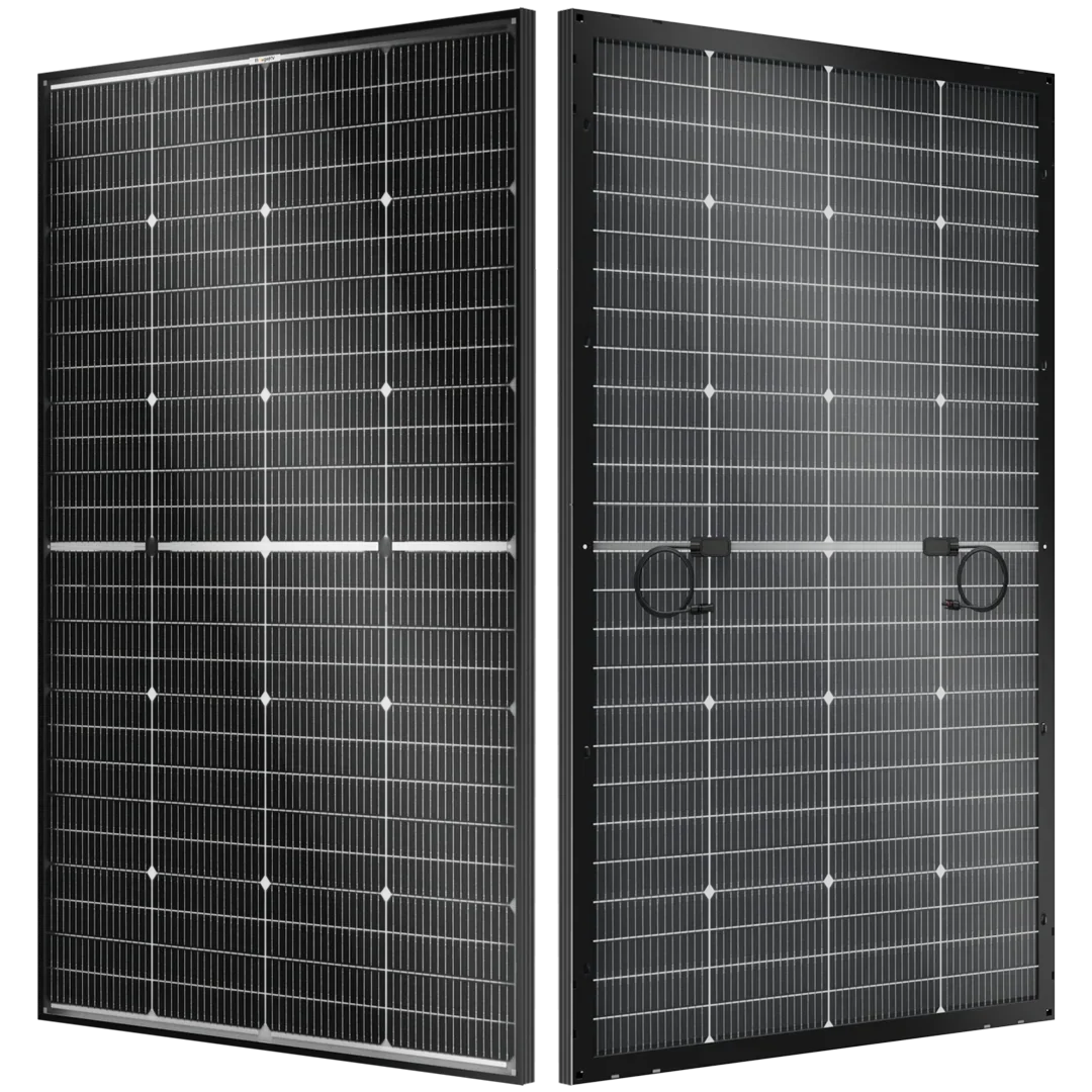 BougeRV N-Type 12V/24V 200 Watt Bifacial 16BB Solar Panel