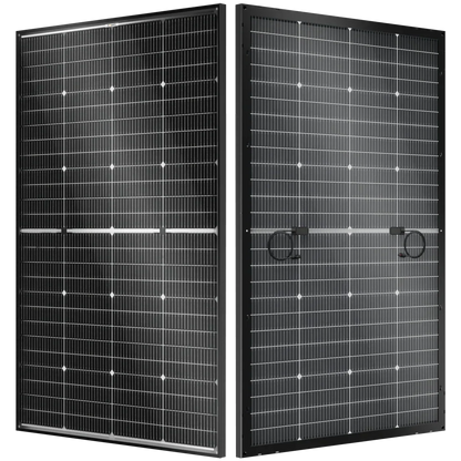 BougeRV N-Type 12V/24V 200 Watt Bifacial 16BB Solar Panel