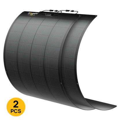 BougeRV Arch Pro 200W N-Type TOPCon Flexible Solar Panel (12V/24V Compatible)