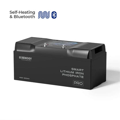 Renogy Pro - 12V 100Ah/200Ah Smart LiFePO4 Battery w/ Bluetooth & Self-Heating