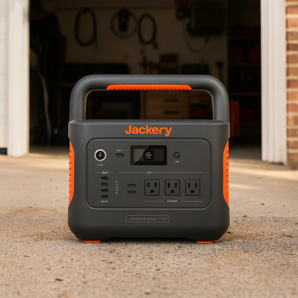 Jackery Portable Power Station Explorer 1000 Off Grid Power Supply For Home Backup And Remote Sites lifestyle hero image
