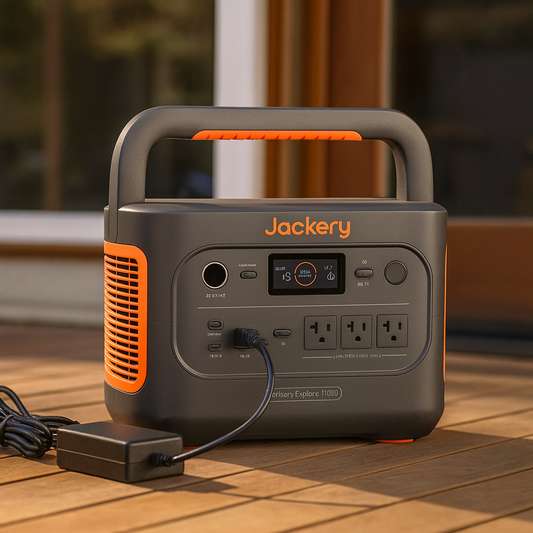 Jackery Explorer 1500 v2 Portable Power Station Off Grid Power Supply And Emergency Backup lifestyle hero image