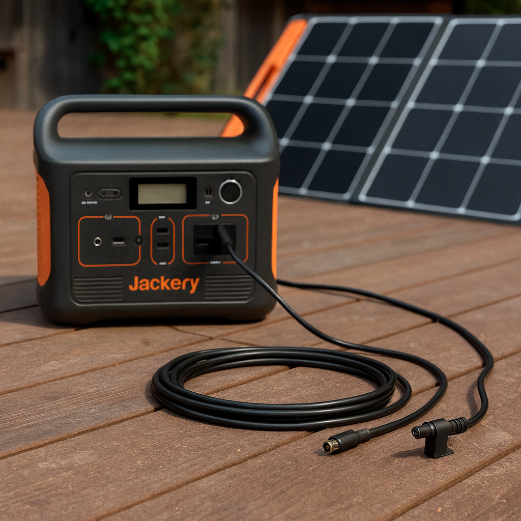 Jackery DC Extension Cable For Solar Panel 16.4 ft Extends Jackery Solar Panel Connections To Portable Power Stations lifestyle hero image