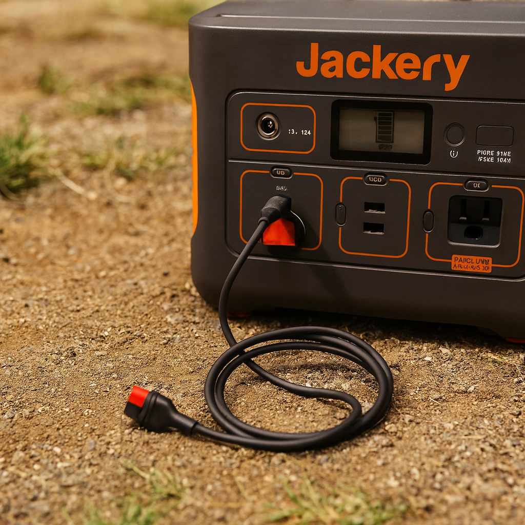Jackery Anderson Connector And Cable For SolarSaga 100 Prime To SolarSaga 500 X Extension And Paralleling lifestyle hero image