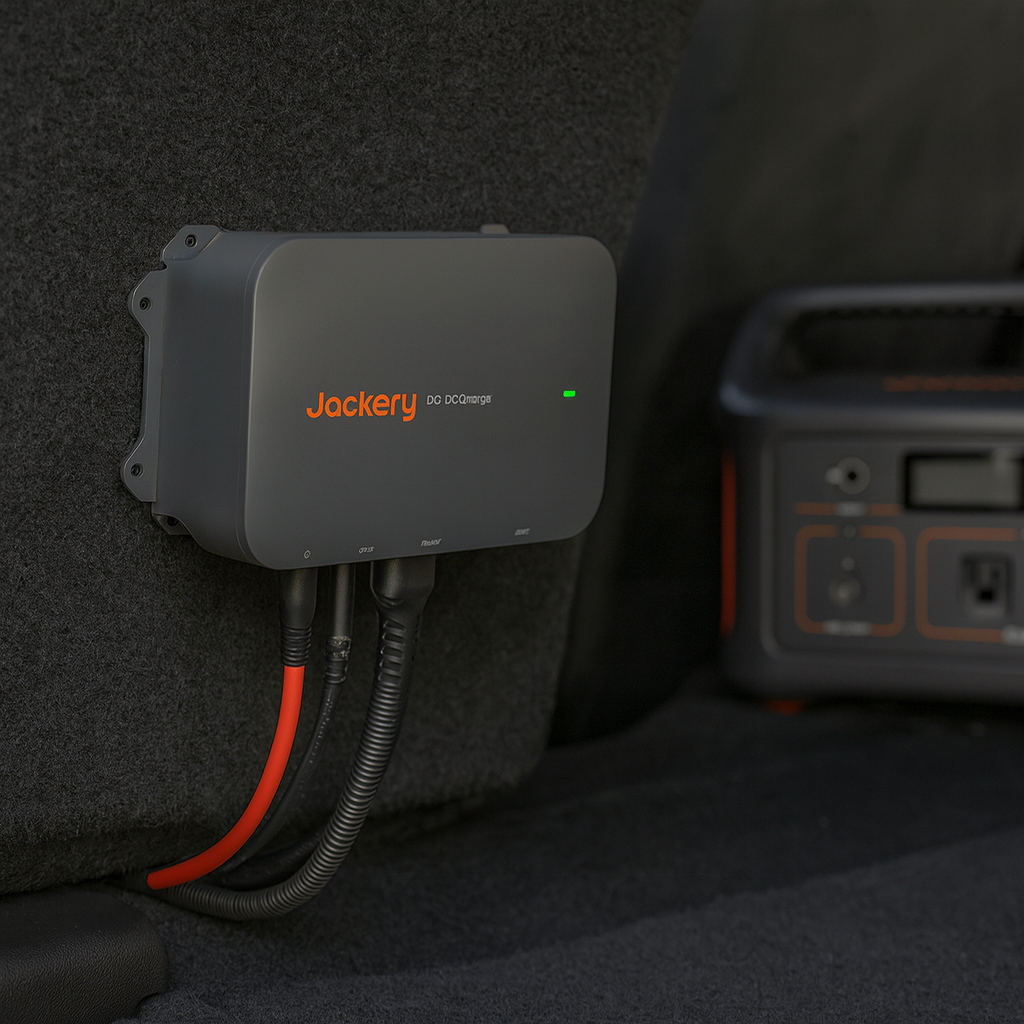 Jackery DC-DC Alternator Charger for 12V 24V Automotive Systems Charges While You Drive DC8020 lifestyle hero image