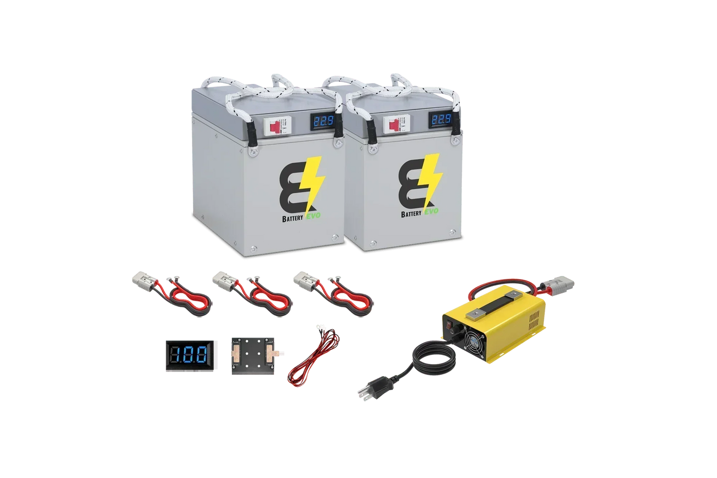 BatteryEVO 24V Eagle 2x Battery Kit (120Ah - 3kWh)
