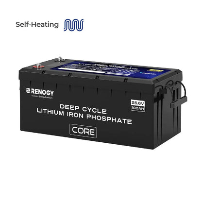 Renogy Core - 24V 100Ah Deep Cycle Lithium Iron Phosphate Battery
