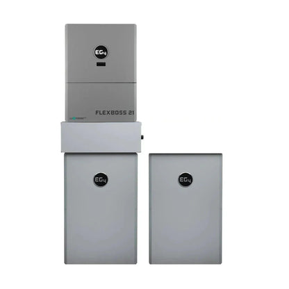EG4 Hybrid Power Kit | 16kW 120/240V Output 48VDC - 28.6kWh System Bundle | EG4 FlexBOSS21 Hybrid Inverter + 2 x EG4 PowerPro Wallmount Outdoor Battery