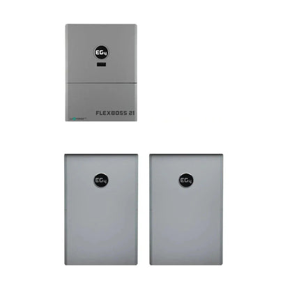 EG4 Hybrid Power Kit | 16kW 120/240V Output 48VDC - 28.6kWh System Bundle | EG4 FlexBOSS21 Hybrid Inverter + 2 x EG4 PowerPro Wallmount Outdoor Battery