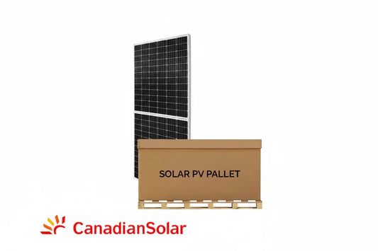 Canadian Solar 15.6kW Pallet - 600W N-Type TOPCon Bifacial Solar Panels| Up to 720W Bifacial| CS6W-600TB-AG | Full Pallet (26)