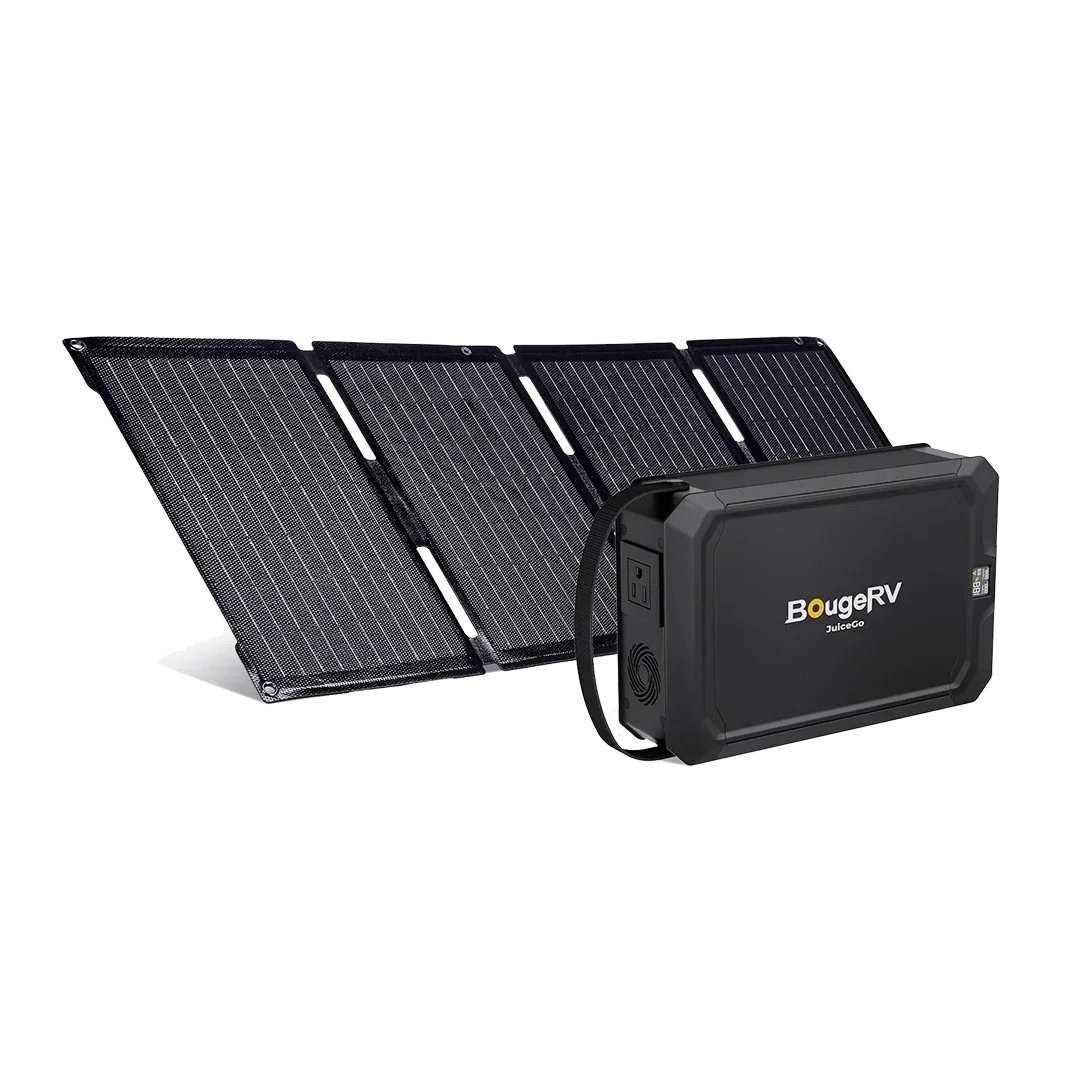 BougeRV 50W Fiberglass Flexible Portable Solar Panel