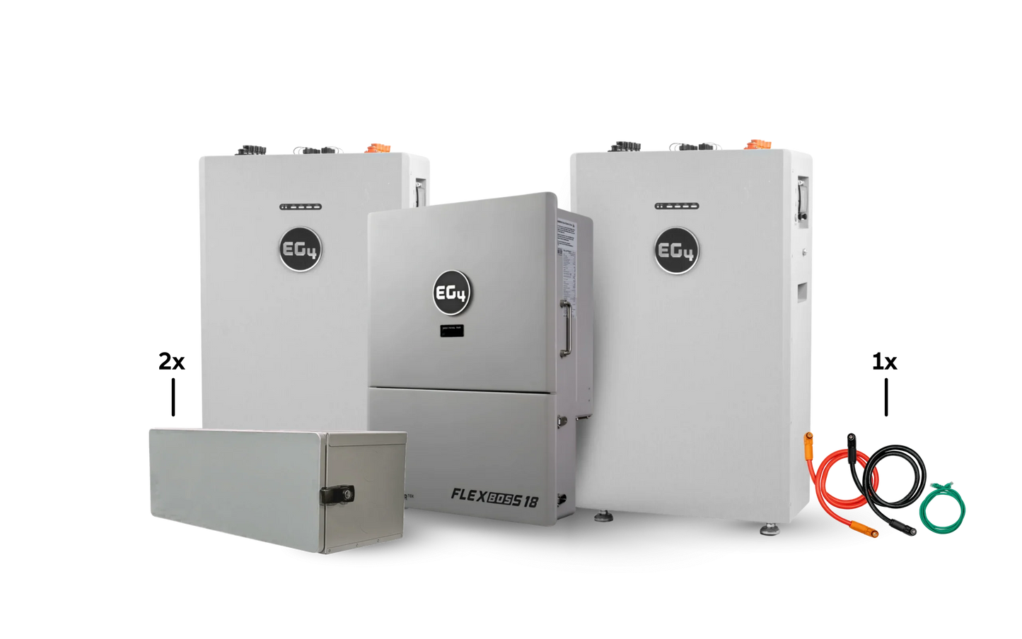 EG4 Hybrid Power Kit | 13kW 120/240V Output 48VDC - 32kWh System Bundle | 1 x EG4 FlexBoss18 Hybrid Inverter + 2 x EG4 All-Weather 314Ah Battery