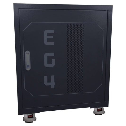 EG4 Enclosed Battery Rack [Pre-Assembled] | 3 Slot | Wheels Included