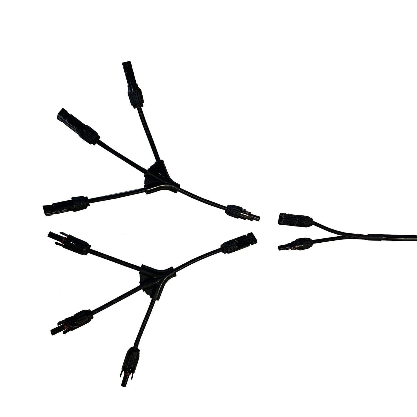 Nature's Generator 3-Way MC4 Branch Connectors for Solar Panel Parallel Connection