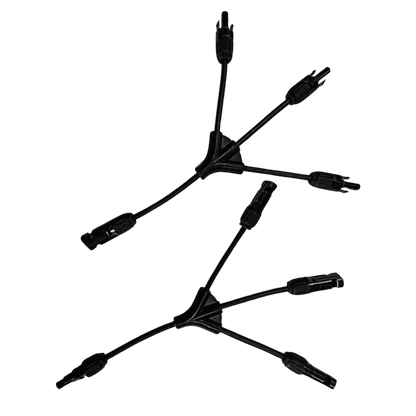 Nature's Generator 3-Way MC4 Branch Connectors for Solar Panel Parallel Connection