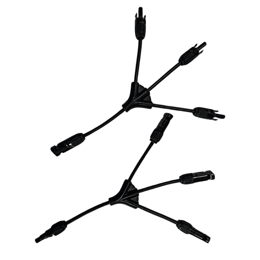Nature's Generator 3-Way MC4 Branch Connectors for Solar Panel Parallel Connection