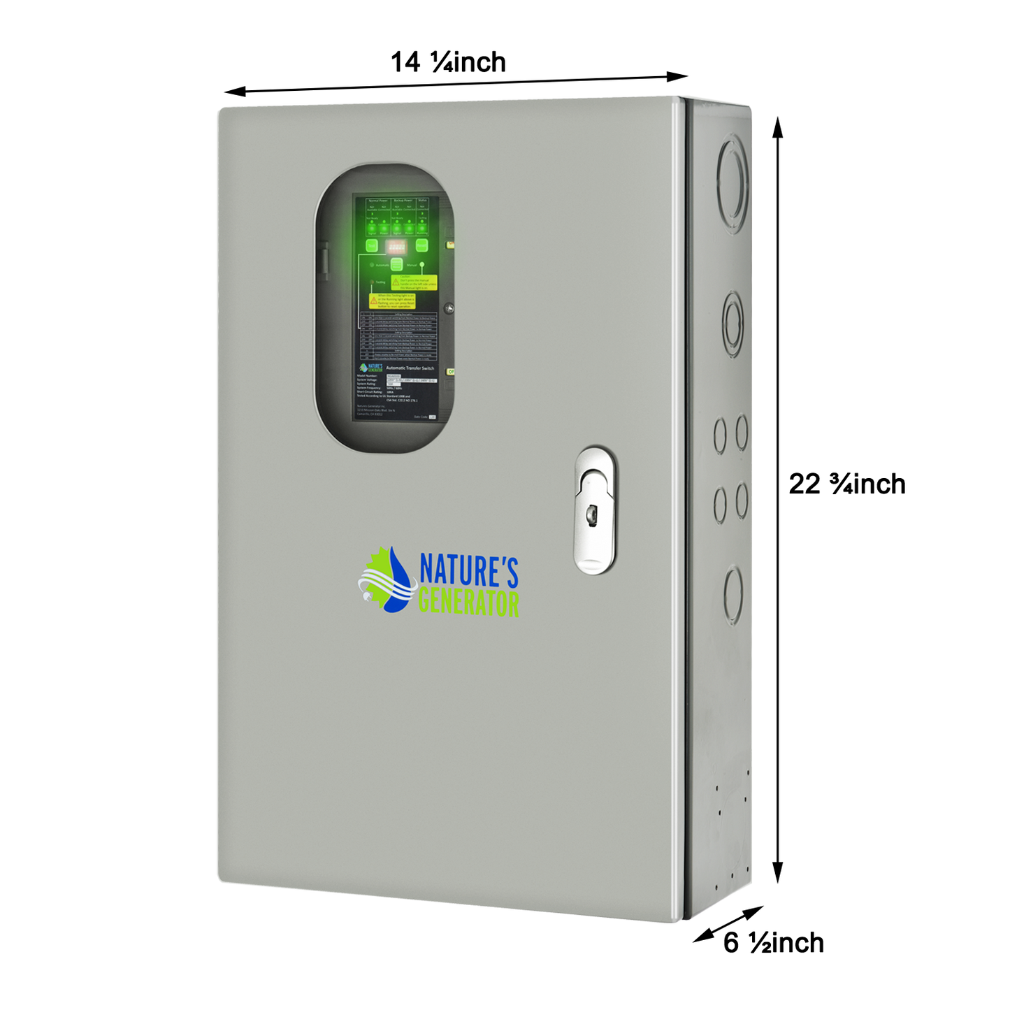 30A Automatic Generator Transfer Switch for Home Backup Power with 50A Bus Bar and Automatic Power Transfer