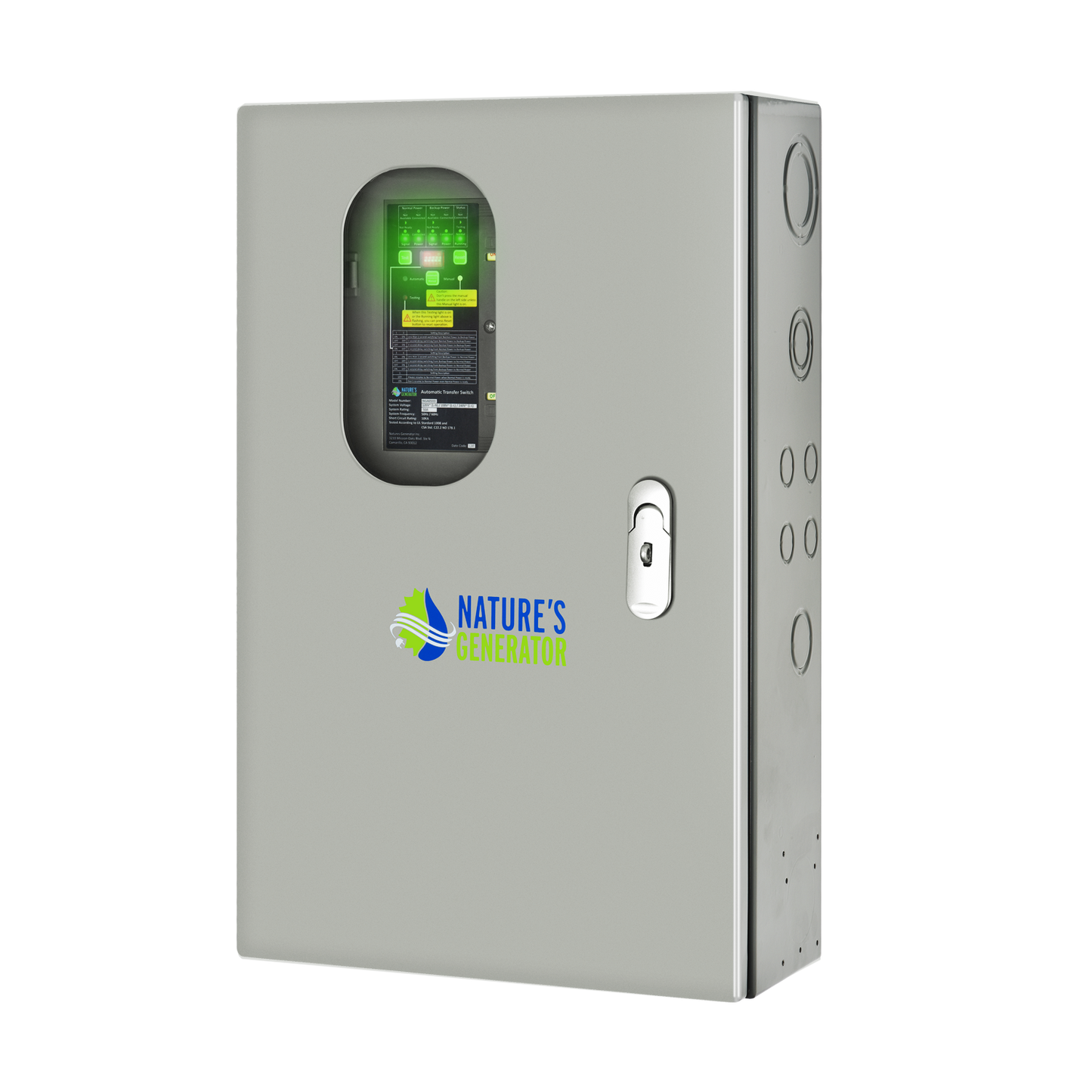 30A Automatic Generator Transfer Switch for Home Backup Power with 50A Bus Bar and Automatic Power Transfer