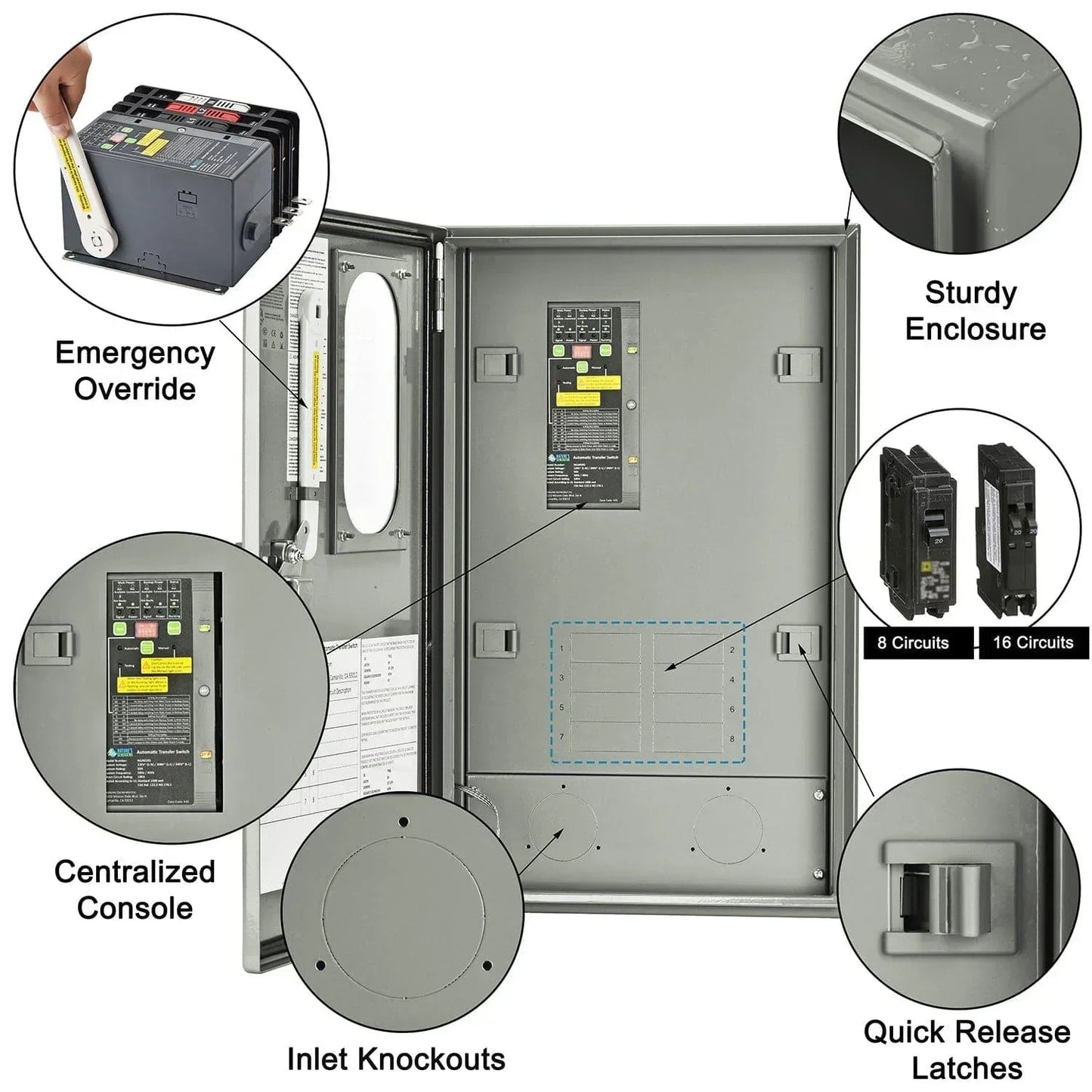 Nature's Generator 30A Automatic Generator Transfer Switch