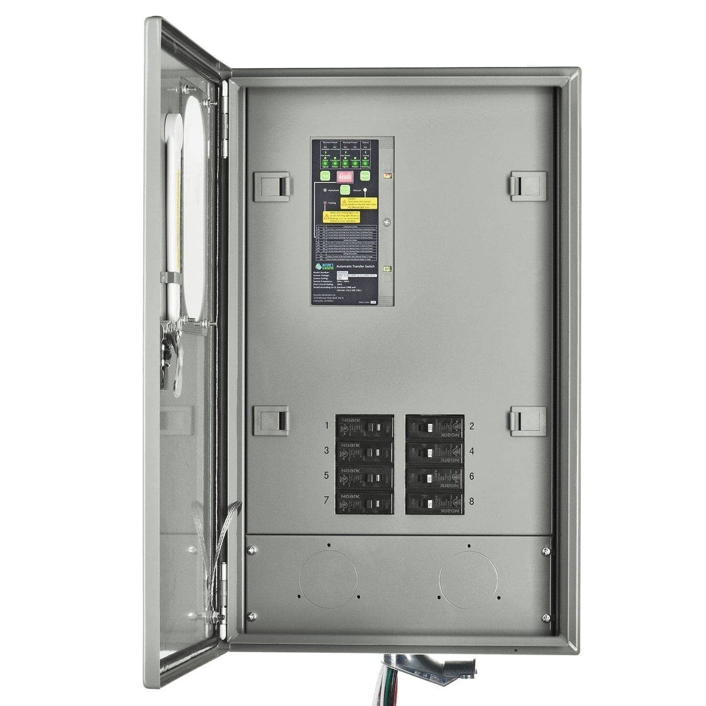 30A Automatic Generator Transfer Switch for Home Backup Power with 50A Bus Bar and Automatic Power Transfer
