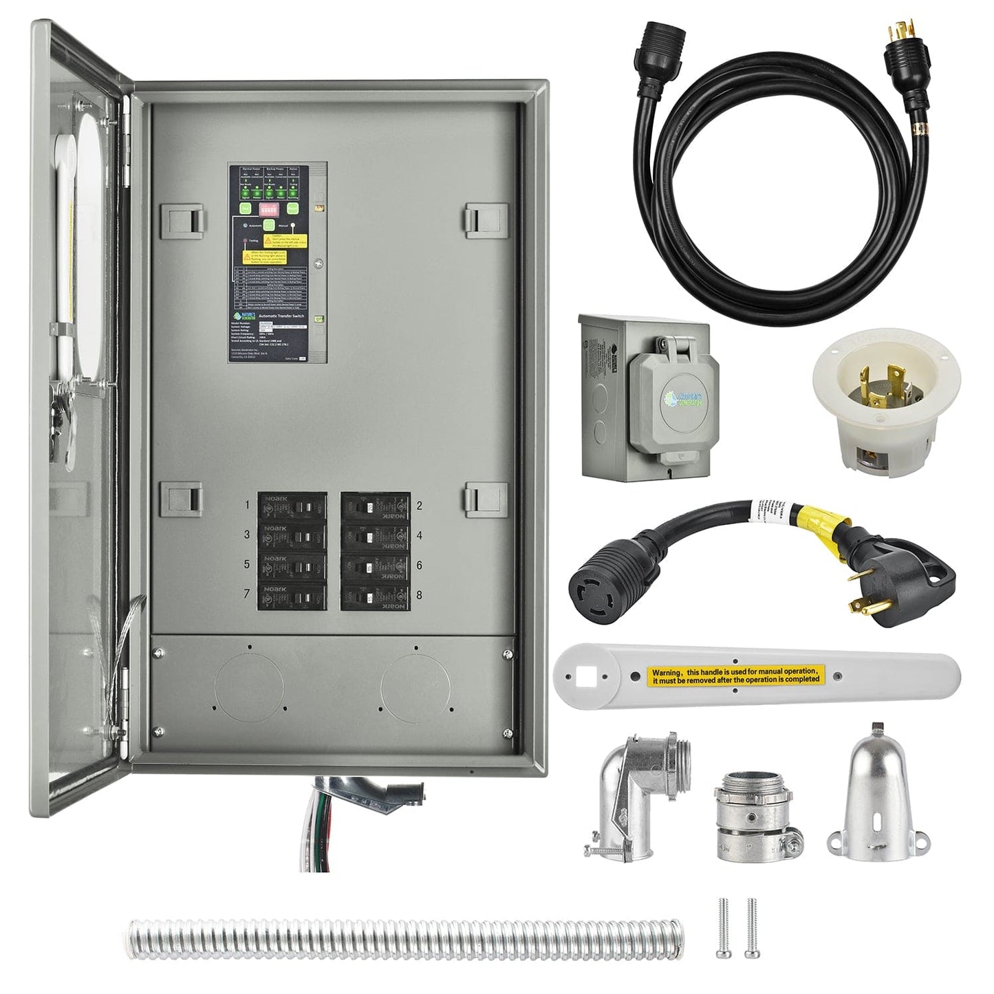 30A Automatic Generator Transfer Switch for Home Backup Power with 50A Bus Bar and Automatic Power Transfer