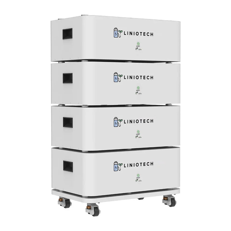 LINIOTECH 10kWh 200Ah 48V LiFePO4 Lithium Solar Battery Brick Stackable