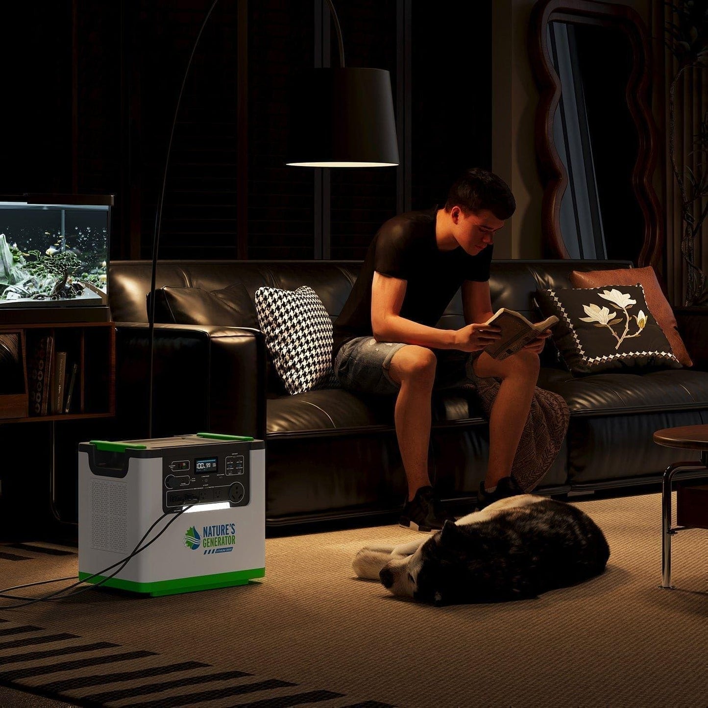 Nature's Generator Lithium 3600W Power Station With 3072Wh LiFePO4 Battery For Home Backup And Off Grid Use