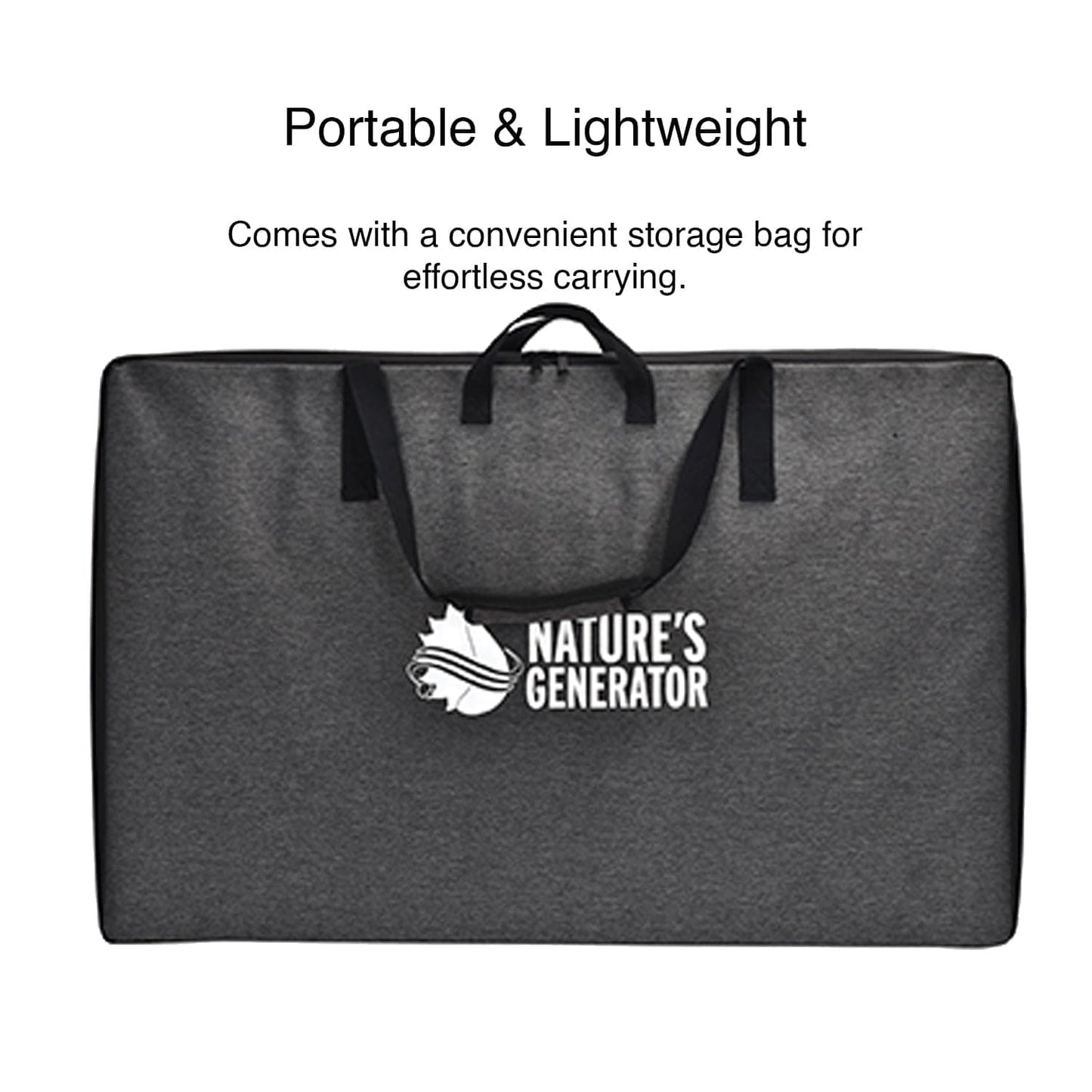 Nature's Generator 400W Folding Solar Panel For Portable Power Station Charging Kit