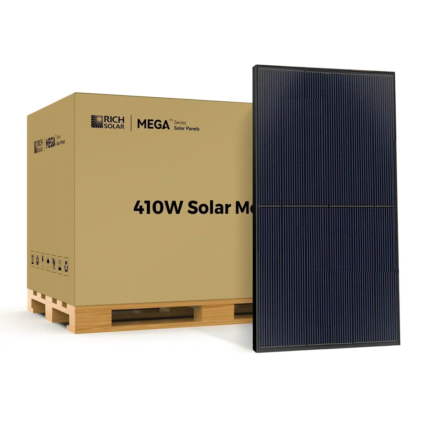Rich Solar MEGA 410 Watt Solar Panel | Premium Grid-tie or Off-grid Solar Panel for Residential, Commercial, Agriculture