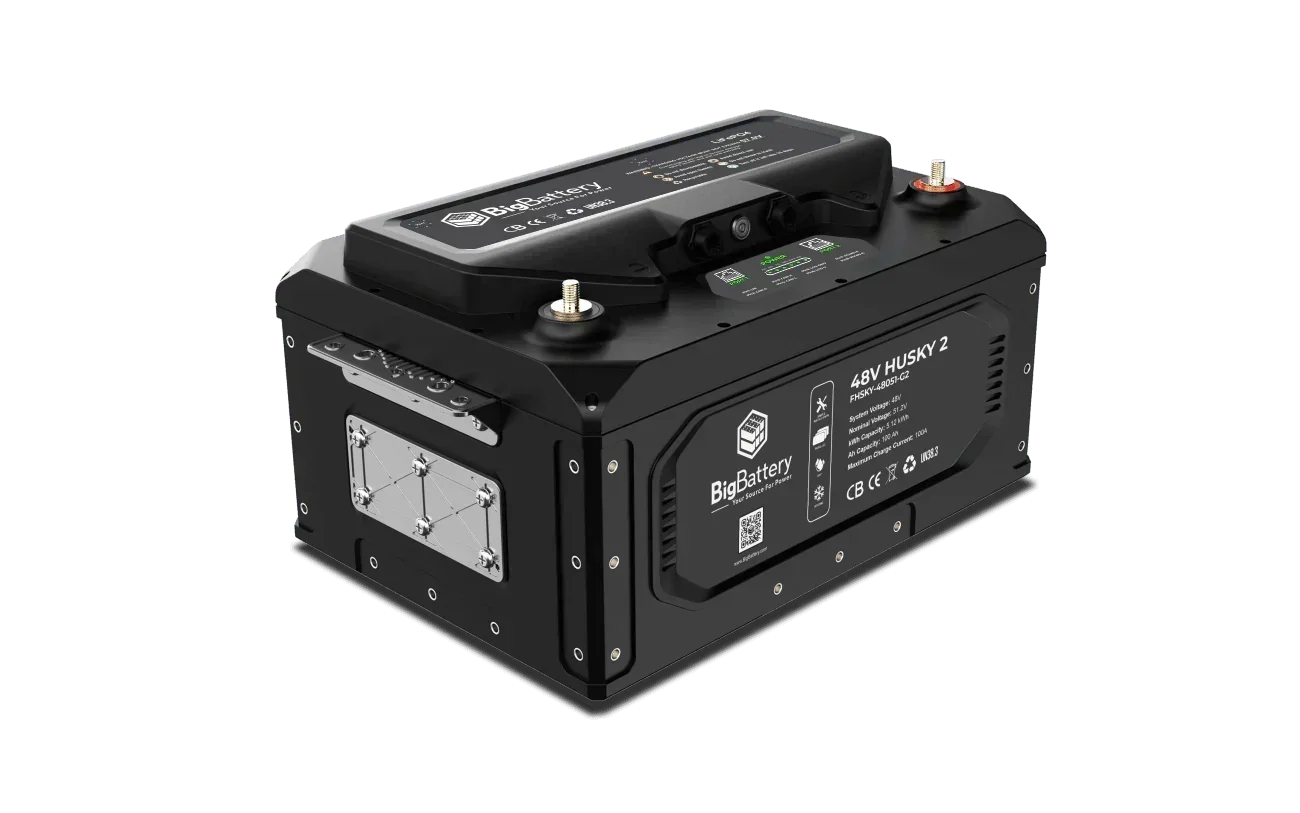 BigBattery 48V HUSKY 2 PWR | 5.12kWh LiFePO4 – High Power | Golf Cart | UTV | Industrial Battery