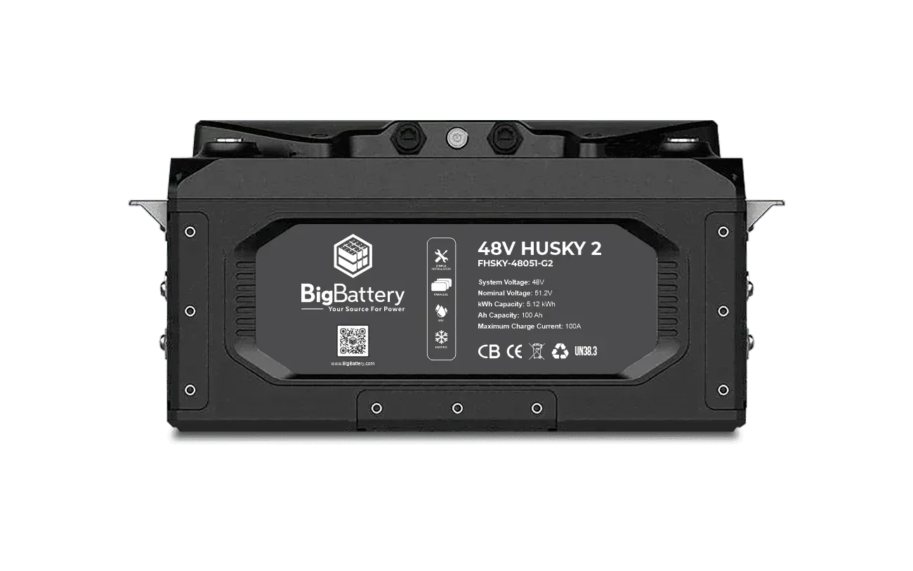 BigBattery 48V HUSKY 2 PWR | 5.12kWh LiFePO4 – High Power | Golf Cart | UTV | Industrial Battery