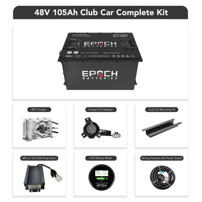 48V 105Ah Golf Cart Battery Complete Kit - Lithium (LiFePO4)