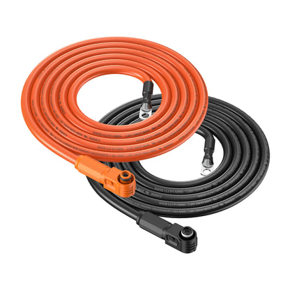 4 Gauge (4AWG) Cable Wire Connect Battery to Inverter (Orange & Black) | Choose Feet/Length