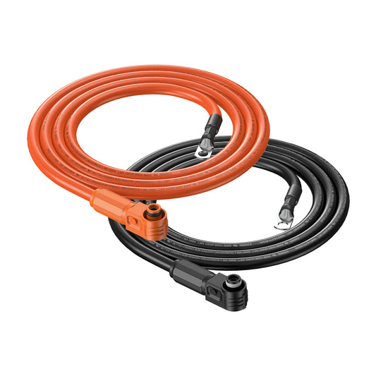 4 Gauge (4AWG) Cable Wire Connect Battery to Inverter (Orange & Black) | Choose Feet/Length