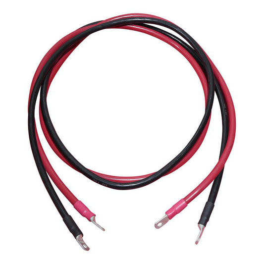 Portable Sun 40 AWG Battery To Inverter Cable Set 72 Inch Black And Red UL MTW THW SGT Ends