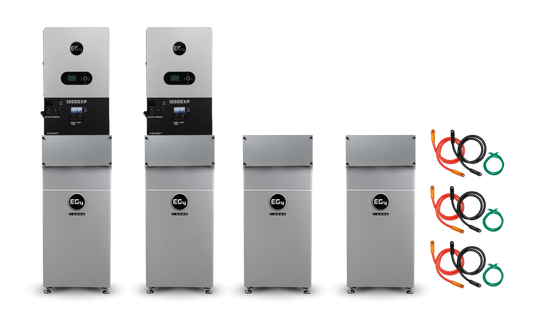 EG4 Hybrid Power Kit | 24kW 120/240V Output 48VDC - 64kWh System Bundle | 2 x EG4 12000XP Inverter + 4 x EG4 WallMount 314Ah Indoor Battery