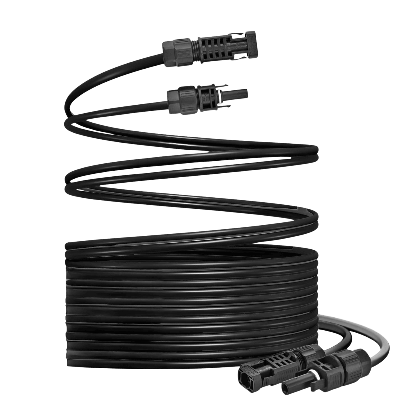 Nature's Generator 50ft Quick Release MC4 Extension Cables For Solar Panels 4 mm2 Copper Core
