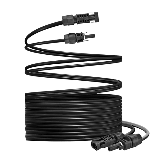 Nature's Generator 50ft Quick Release MC4 Extension Cables For Solar Panels 4 mm2 Copper Core