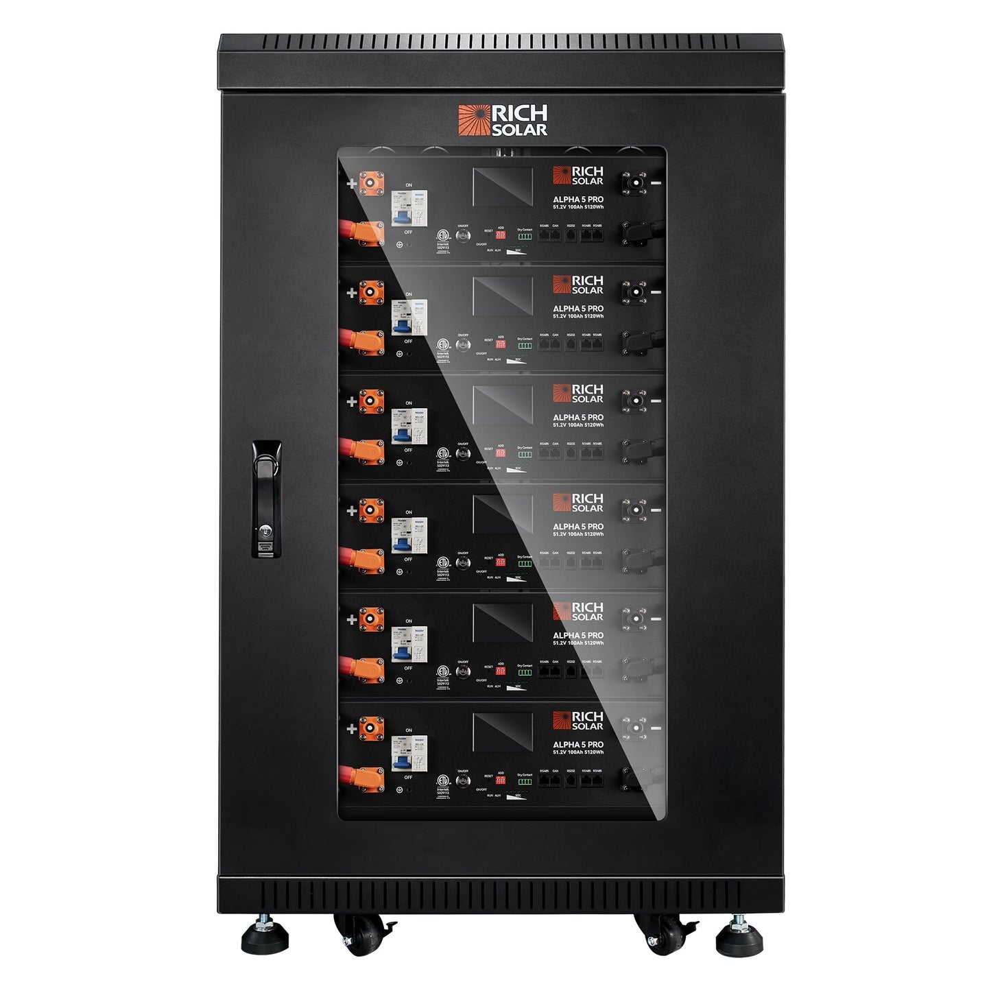 Rich Solar ALPHA 5 PRO 51.2V 100Ah LiFePO4 Battery Premium 48V Server Rack Lithium Battery for Residential, Commercial, RVs, Off-Grid