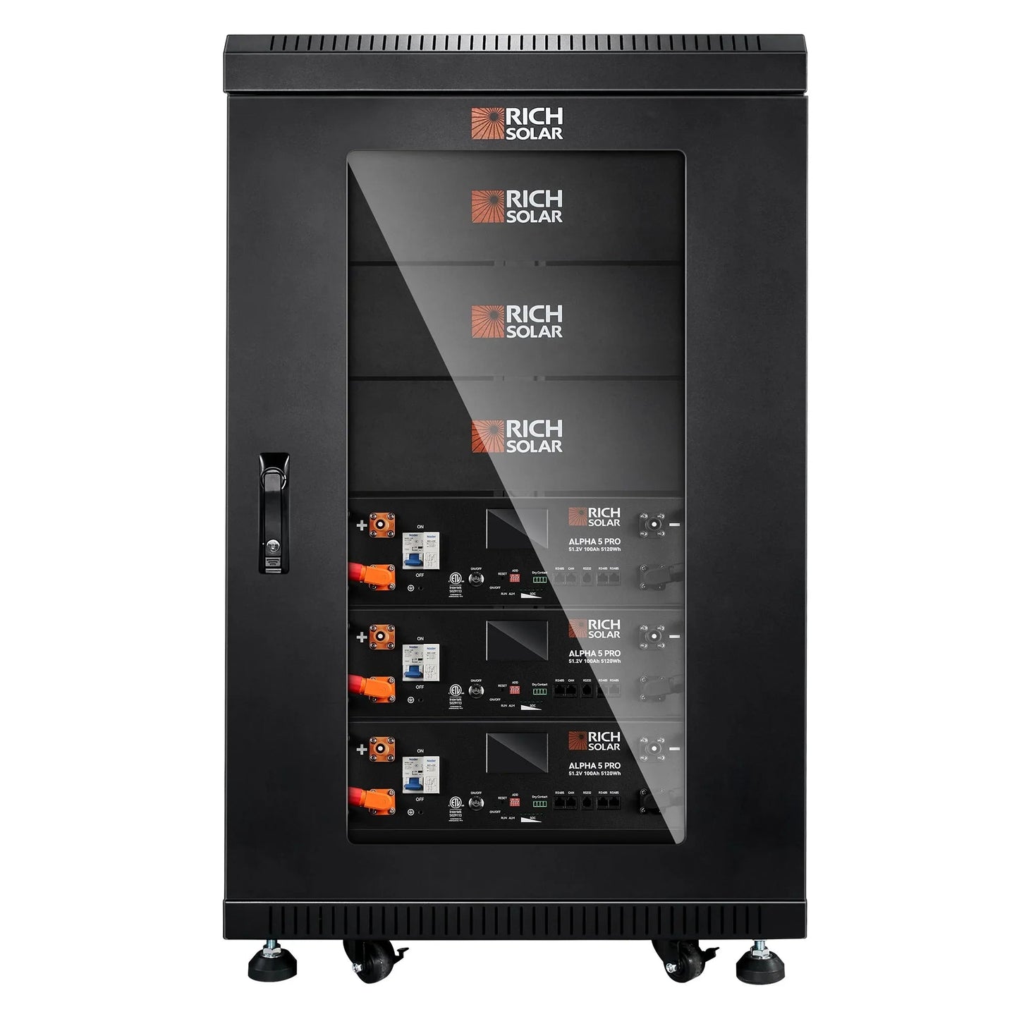 Rich Solar ALPHA 5 PRO 51.2V 100Ah LiFePO4 Battery Premium 48V Server Rack Lithium Battery for Residential, Commercial, RVs, Off-Grid